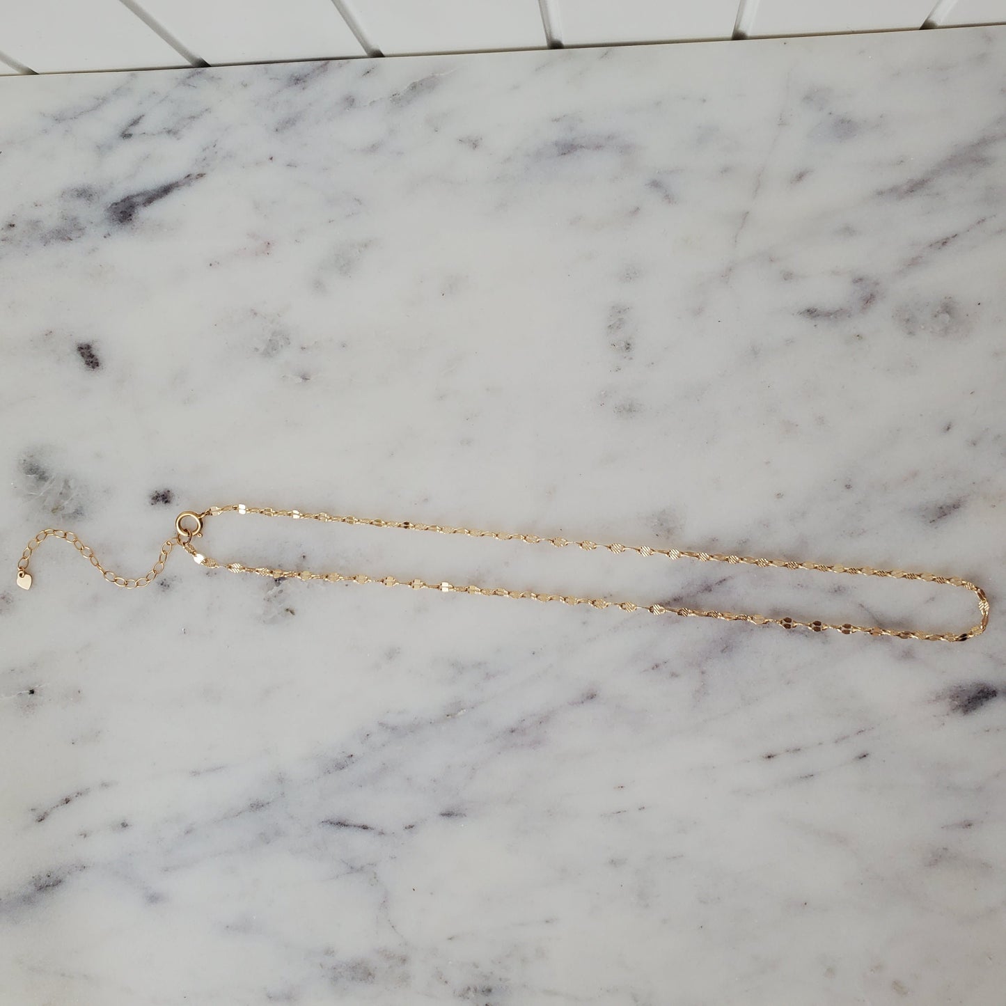 Dainty Chain Necklace with 2" Chain Extender